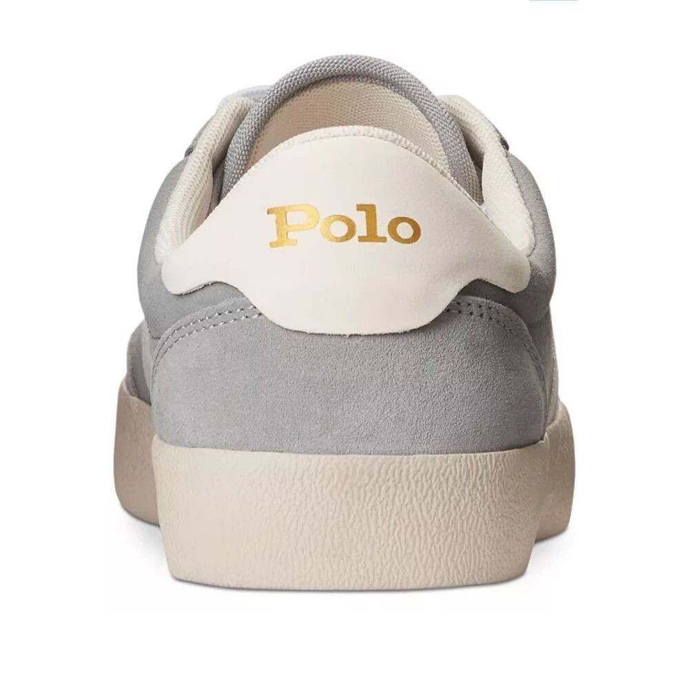 Ralph Lauren Polo Men Gray Suede Leather Sneaker  13 - Picture 3 of 6